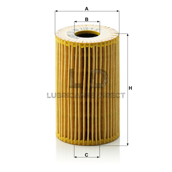 Mann Φίλτρο Λαδιού HU715/4X - Image 2